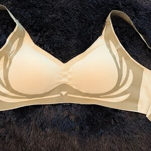 Elegant Cream and Tan Bra